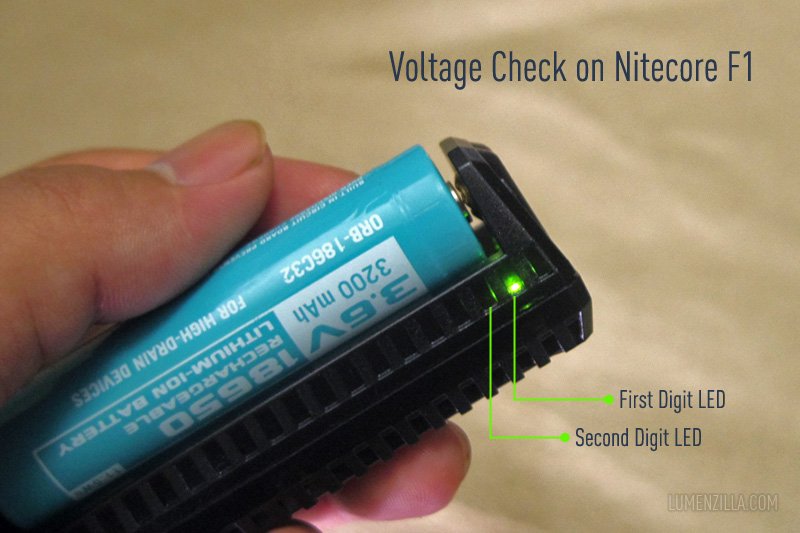 11 nitecore f1 voltage check