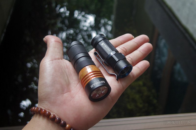 15 manker e14  compared to olight s1 baton