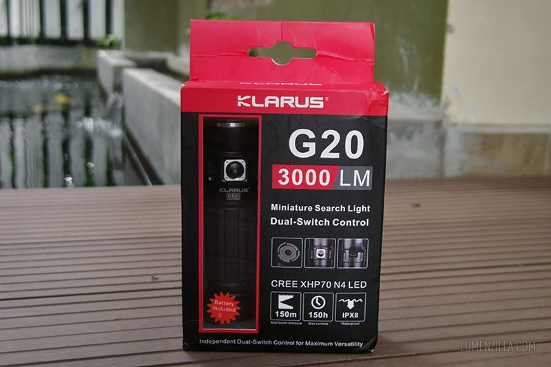 klarus g20 in a box