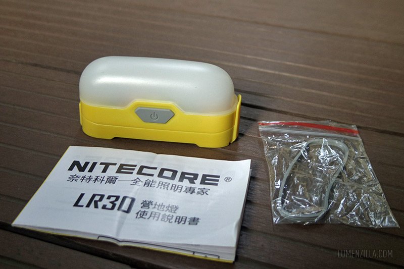 nitecore lr30 package contents