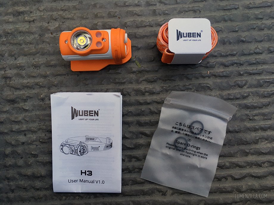 Wuben H3 package content