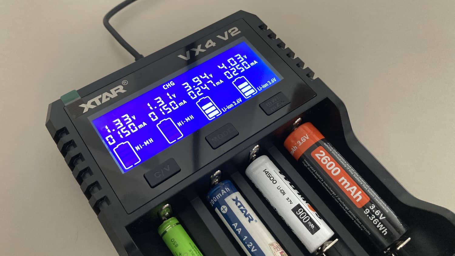 Charge Multiple Batteries with XTAR VX4 v2